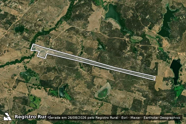 Imagem de satélite de SÍTIO PITOMBEIRA ? LOTE 0393 - Parte 1 em Iracema - CE