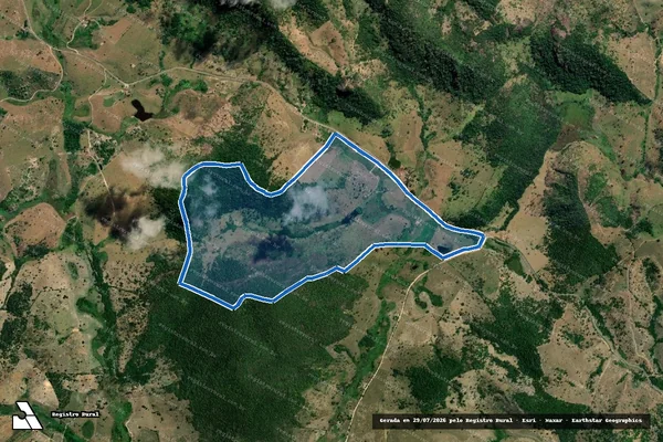Imagem de satélite de FAZENDA CASCATINHA - Parte 2 em Pavão - MG