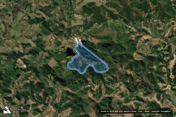Imagem de satélite de FAZENDA ALEGRIA DO NORTE - Parte 1 em Teófilo Otoni - MG