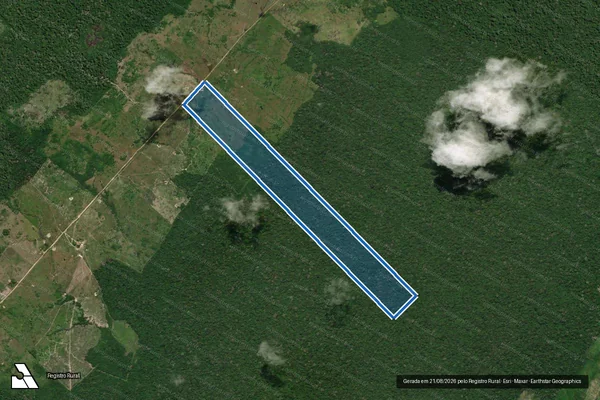 Imagem de satélite de Sítio Floresta (Lote 1175) - Parcela 1 em São Luiz - RR