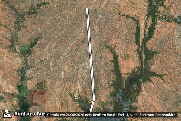 Imagem de satélite de Fazenda Pedra - Sítio Pedra (Parcela 01) em Itacuruba - PE