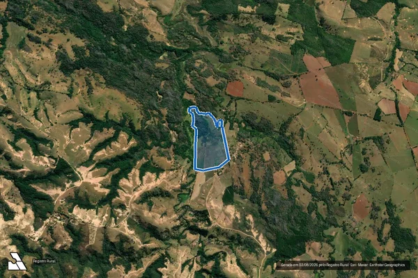 Imagem de satélite de Fazenda Bom Jardim - Parte 1 em Pimenta - MG