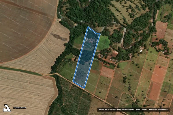 Imagem de satélite de PA COCAL ÁGUA QUENTE ? LOTE 02 - PARTE I em Planaltina - GO