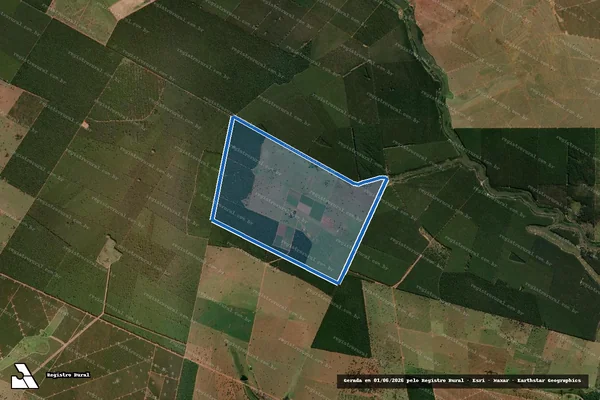 Imagem de satélite de Fazenda Água Branca II - Fazenda Água Branca II em Santa Rita do Pardo - MS
