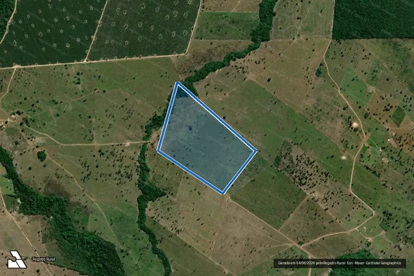 Imagem de satélite de Fazenda Nova Gaia - Área 1 em Vila Nova dos Martírios - MA