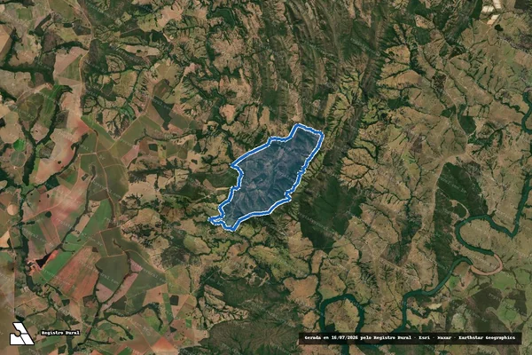 Imagem de satélite de Projeto de Assentamento Serra Bruno Luiz - Gleba C em Santa Cruz de Goiás - GO