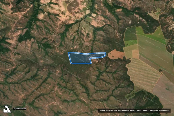 Imagem de satélite de FAZENDA ALMAS - 001 em Lagamar - MG
