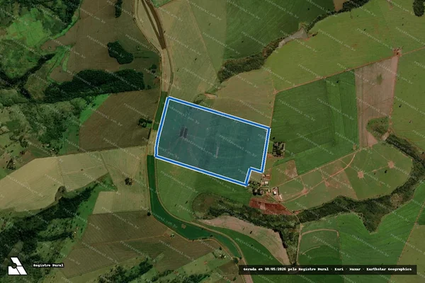 Imagem de satélite de Fazenda Nossa Senhora de Fatima - Desmembrada em Aral Moreira - MS