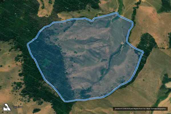 Imagem de satélite de Fazenda dos Teixeiras - ?Pedra? em São Domingos do Prata - MG