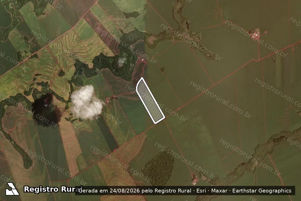 Imagem de satélite de Parte do Lote nº 29 (Parte A e B ) - Parte B em Ubiratã - PR