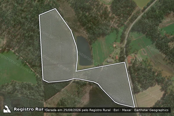 Imagem de satélite de FAZENDA Nº 338 - GLEBA 01 em São Mateus do Sul - PR
