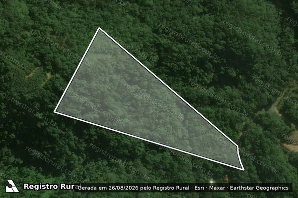 Imagem de satélite de RIO NATAL MATRICULA 7.009 - Matrícula 7.009 em São Bento do Sul - SC