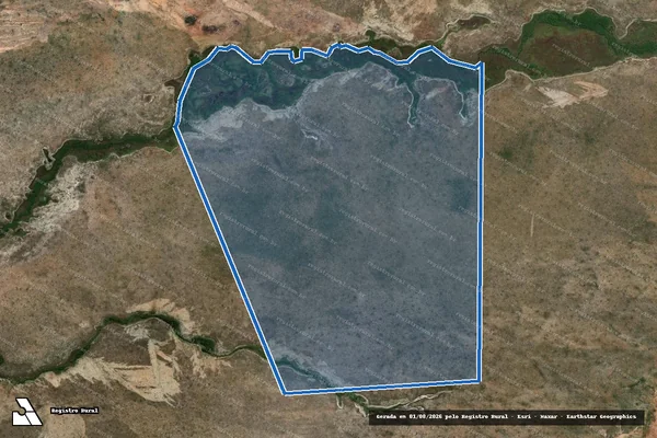 Imagem de satélite de Loteamento Rio Balsas Lote 13 - Parte 1 em Ponte Alta do Tocantins - TO