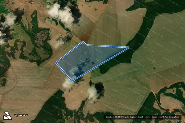Imagem de satélite de FAZENDA PONTE DE PEDRA LUGAR DENOMINADO CANGUÇU em Serranópolis - GO