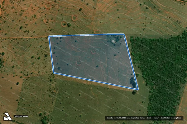 Imagem de satélite de Assentamento Estadual Santa Rita 3 - PA0103S00Q00L019 - L19 em Caiuá - SP