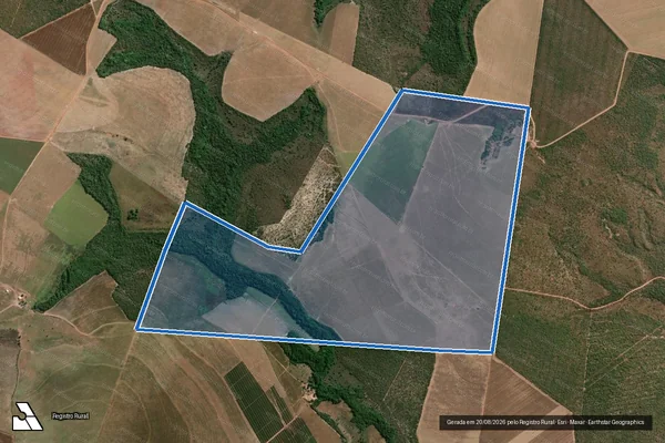 Imagem de satélite de FAZENDA PRODUTIVA RIO DO PRATA, LOTE 55-I, LOTEAMENTO RIBEIRÃO DOS BOIS  - Parte 1 em Rio dos Bois - TO
