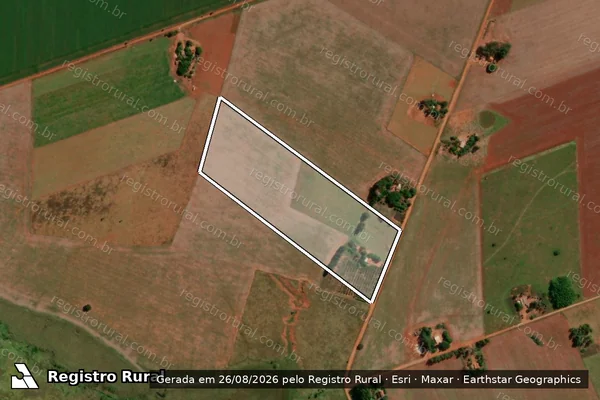 Imagem de satélite de Lote 124 ? Projeto de Assentamento Ranildo da Silva - Área do Lote 124 em Sidrolândia - MS