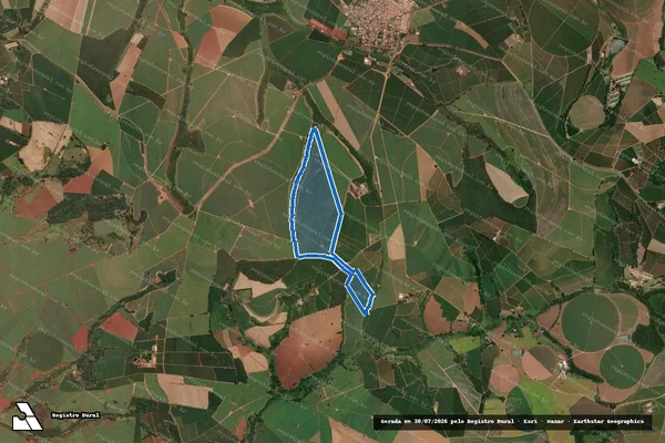 Imagem de satélite de FAZENDA POTI - 001 em Jeriquara - SP