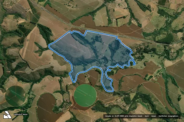 Imagem de satélite de Fazenda São Domingos - GLEBA 1 em Perdizes - MG