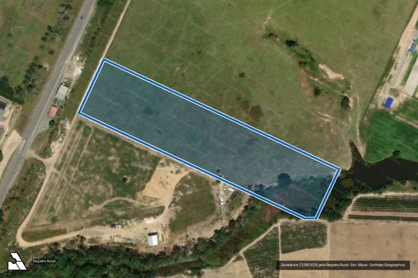Imagem de satélite de FAZENDA SANTO ANTÔNIO - PARCELA 02 em Sooretama - ES