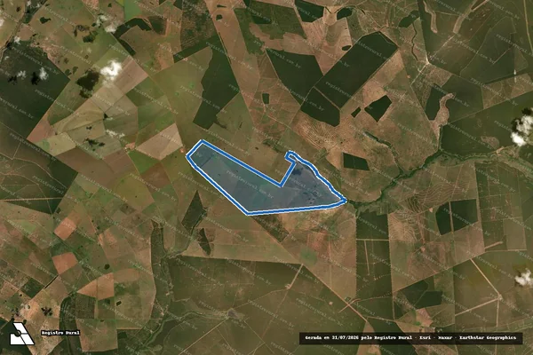 Imagem de satélite de FAZENDA NOSSA SENHORA DE FÁTIMA GLEBA A - GLEBA A2 em Ribas do Rio Pardo - MS