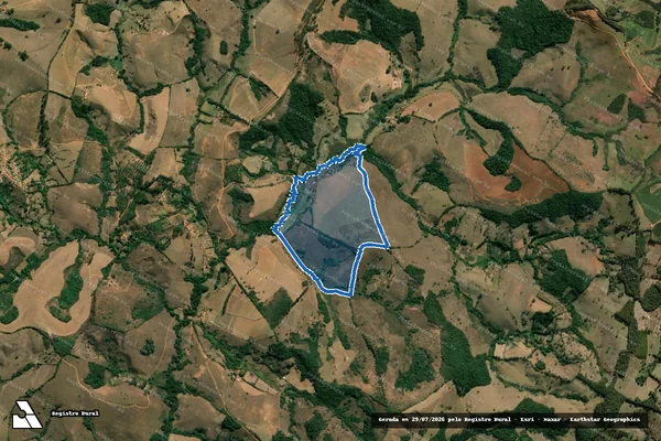 Imagem de satélite de Fazenda Conceição do Mato Grosso  - em Ibertioga - MG