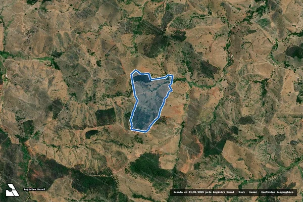 Imagem de satélite de FAZENDA SANTA RITA II - 001 em Capitão Andrade - MG
