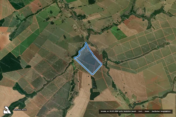 Imagem de satélite de FAZENDA PASCHOALINI I - Parcela 1 em Espírito Santo do Turvo - SP