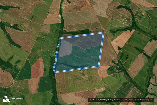 Imagem de satélite de Lotes de Terra sob n°s 269, 270, 271, 272 e 273, Gleba Atlântida, Bairro Jangada, 2° Parte - Parte 01 em Cafezal do Sul - PR