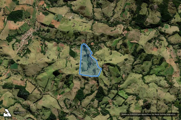 Imagem de satélite de Fazenda Catingueiro - Parcela 1 em Santa Rita de Caldas - MG