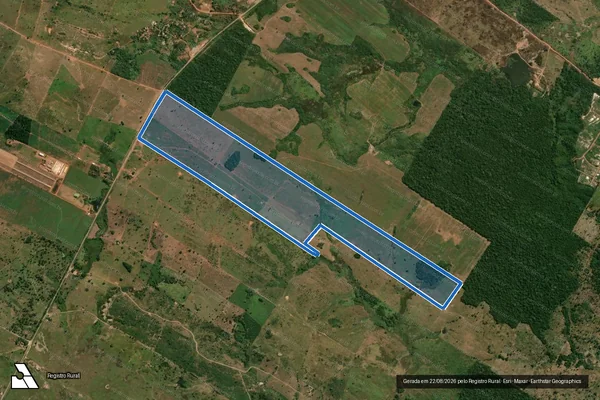 Imagem de satélite de FAZENDA GOIÁS - 001 em Rio Maria - PA