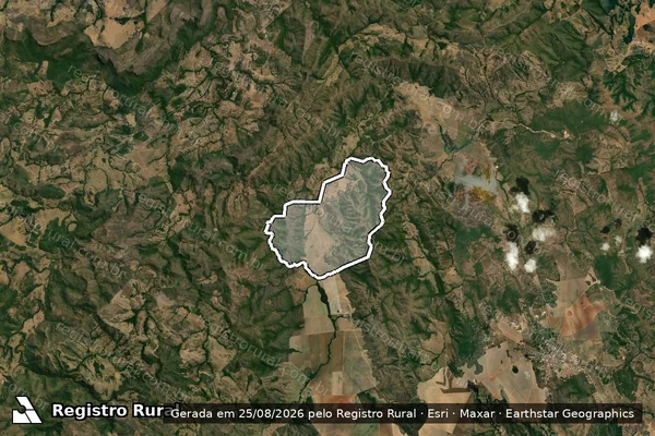 Imagem de satélite de FAZENDA ENTRE SERRAS - 001 em Campinaçu - GO