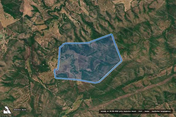 Imagem de satélite de FAZENDA CURRAL DA SERRA em Minaçu - GO