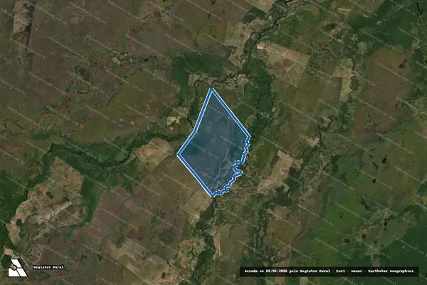 Imagem de satélite de Fazenda Paraíso - Fazenda Paraíso em Cocalinho - MT