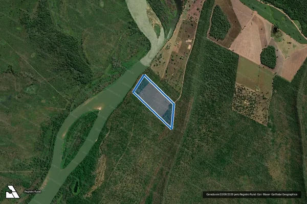 Imagem de satélite de Fazenda Barranco Vermelho em Cáceres - MT