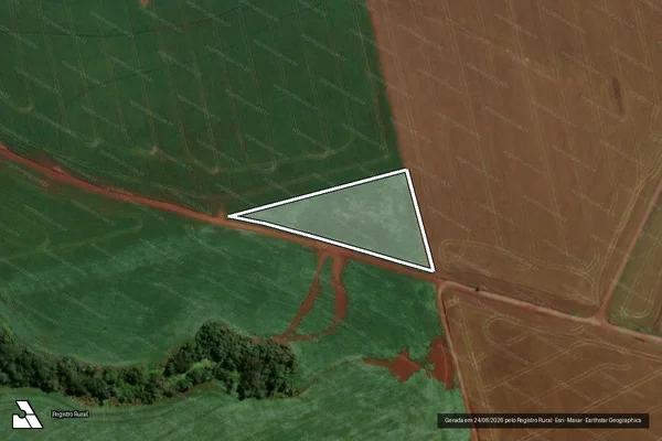 Imagem de satélite de GRANJA BERTICELLI - Gleba GRANJA BERTICELLI-A em Vitorino - PR