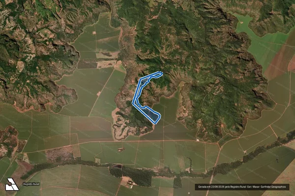 Imagem de satélite de FAZENDA CAIAPÓ - TIGRE - BURACOS - 001 em Caiapônia - GO
