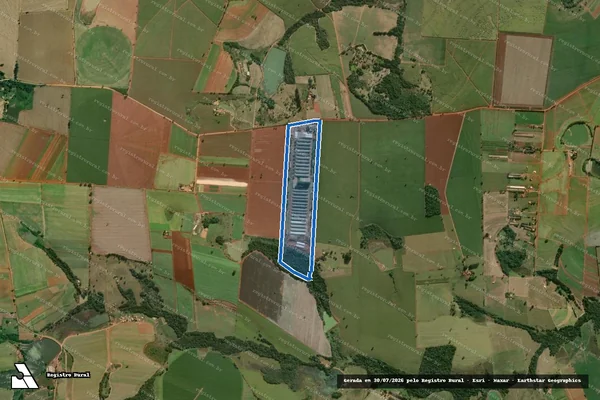 Imagem de satélite de Granja Nova - Matrícula 4216 em Tatuí - SP
