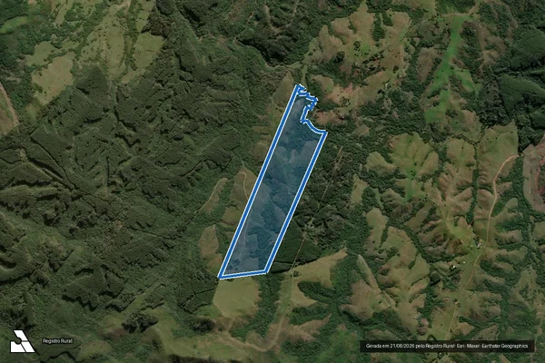 Imagem de satélite de Fazenda Cinamão das Orquídeas - PARCELA 02 em Cachoeira do Sul - RS