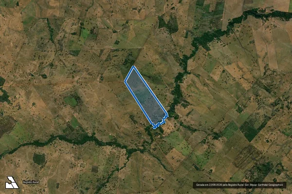 Imagem de satélite de Lote ? 317 P.A SANTO IDELFONSO - Lote ? 317 em Novo São Joaquim - MT