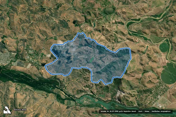 Imagem de satélite de FAZENDA AROEIRA  - Gleba 03 em Governador Valadares - MG