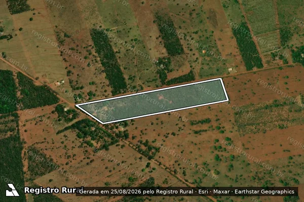 Imagem de satélite de FAZENDA HARMONIA - Lote 07A em Jaraguari - MS