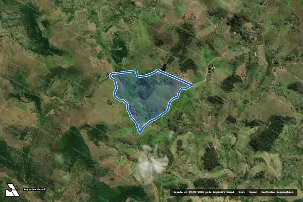 Imagem de satélite de Fazenda Flores Belas - Parte 1 em Palmópolis - MG