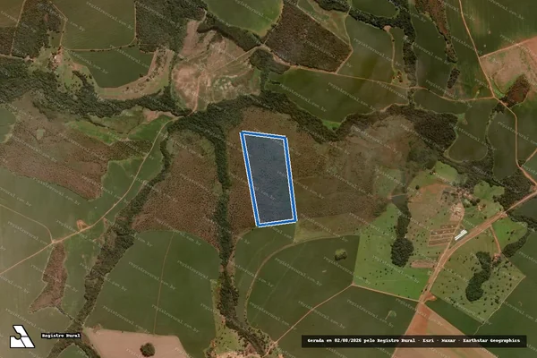 Imagem de satélite de Fazenda Invernadinha e Córrego Danta LD Invernadinha - JEAN LUIZ Gleba 04-C em Perolândia - GO