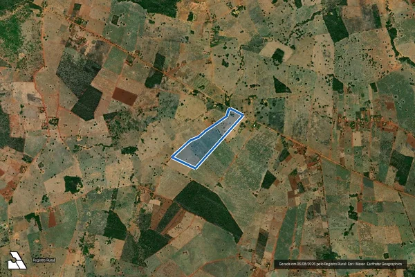 Imagem de satélite de FAZENDA BELA VISTA E OUTRAS - MATR 596 em Wanderley - BA