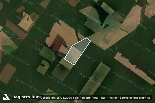 Imagem de satélite de FAZENDA ITAIPU - MTR 19248 em Santa Carmem - MT