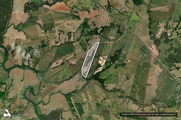Imagem de satélite de QUINHÃO Nº 2, DA FAZENDA BOIADA E SUMACA - Gleba 02 em Palmeira - PR