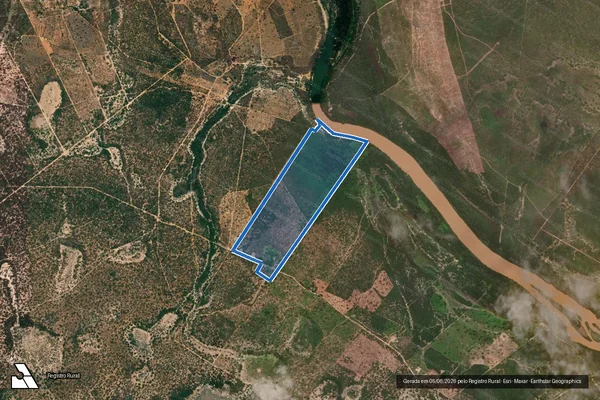 Imagem de satélite de Fazenda São Lajeado Rico - Parte 1 em São Romão - MG