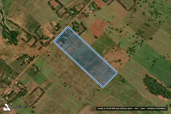 Imagem de satélite de Projeto de Assentamento Água Viva - Lote 50 em Tacuru - MS