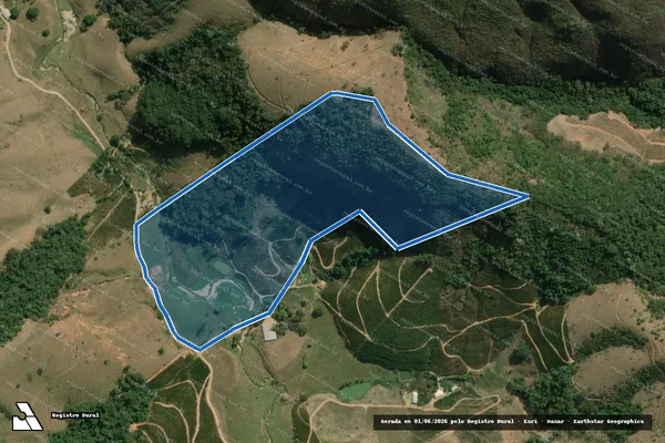 Imagem de satélite de Cedro / PARCELA 01 em Muniz Freire - ES